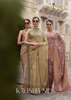 Rajpath Kavisha Jacquard Print Crape Silk Designer Saree