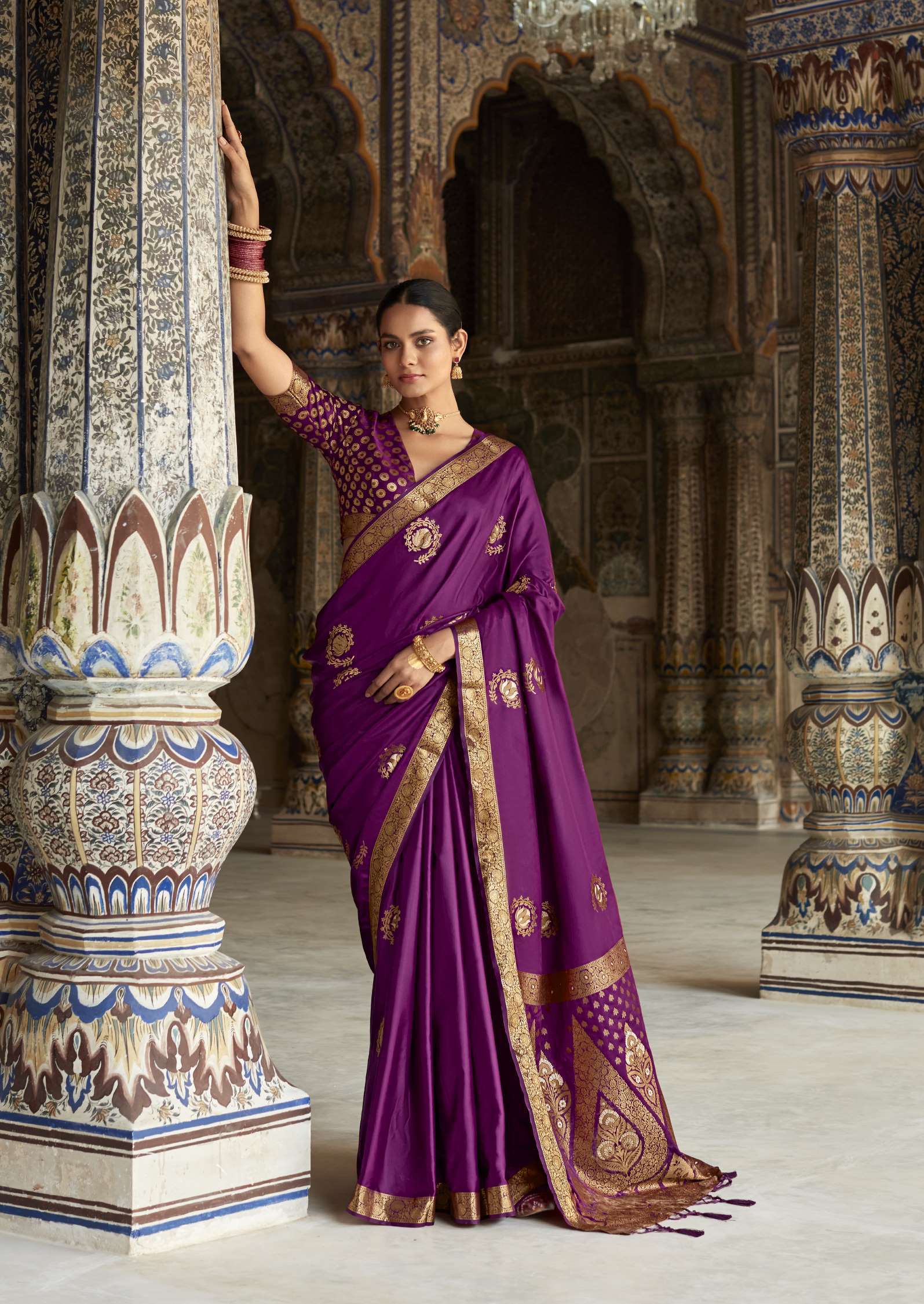 Rajpath Heritage Latest Designer Pure Satin Silk Saree
