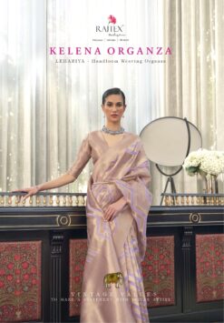 Rajtex Kelena Leheriya Modal Handloom Weaving Silk Sarees