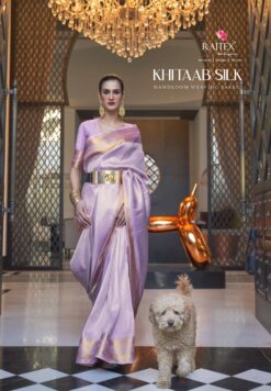 Sumshy Khitaab Handloom Zari Weaving Silk Sarees