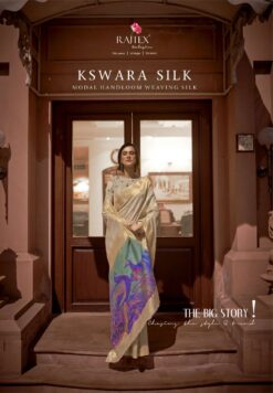 Rajtex Kswara Modal Handloom Zari Weaving Silk Sarees