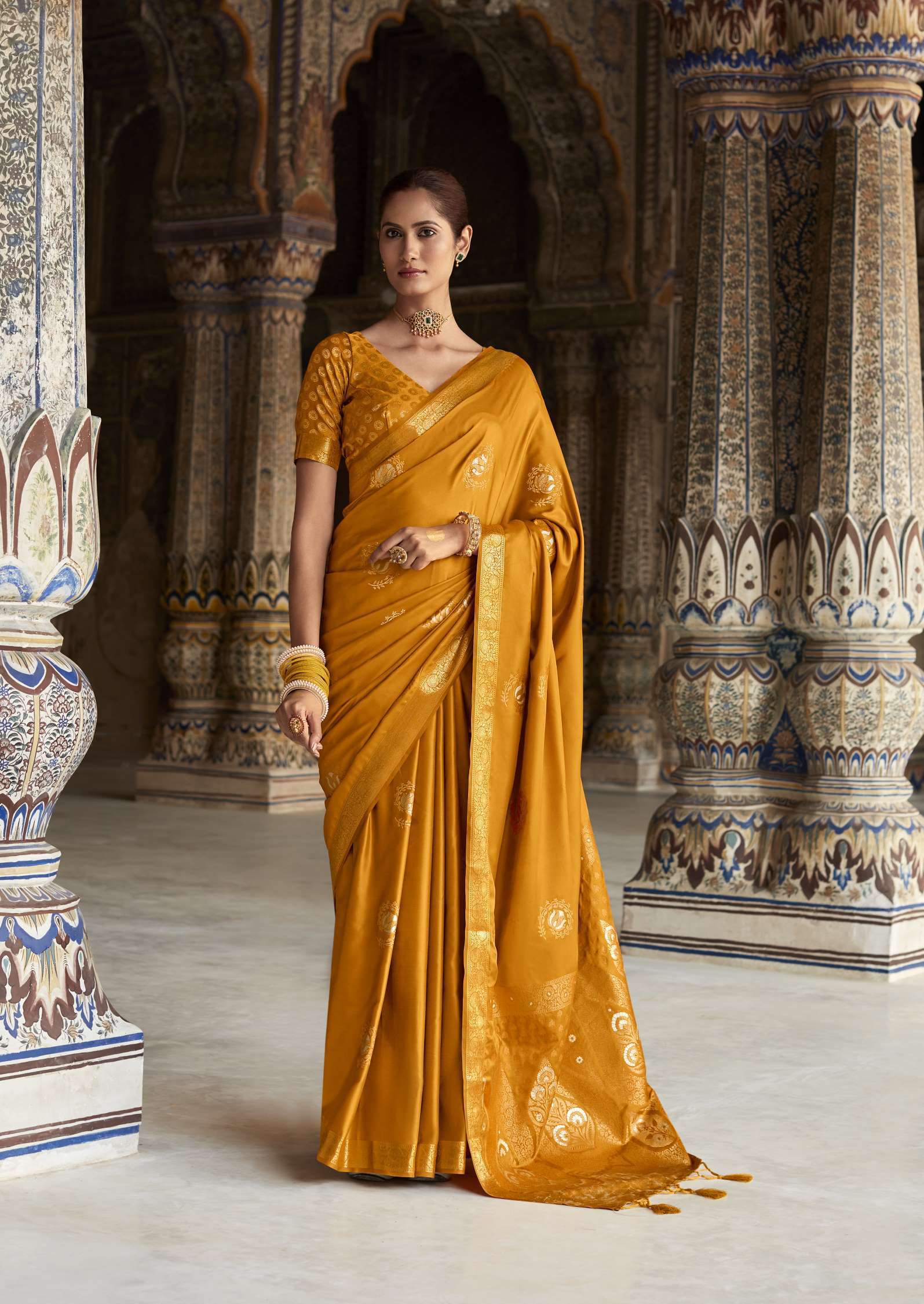 Rajpath Heritage Latest Designer Pure Satin Silk Saree