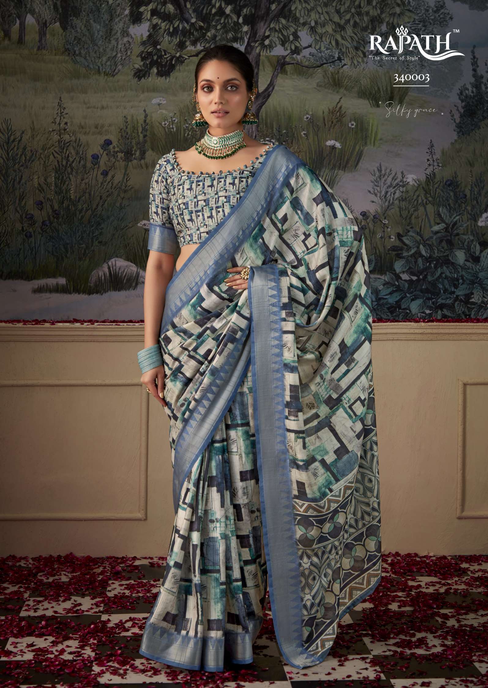 Rajpath Shimoni Latest Printed Handloom Silk Saree