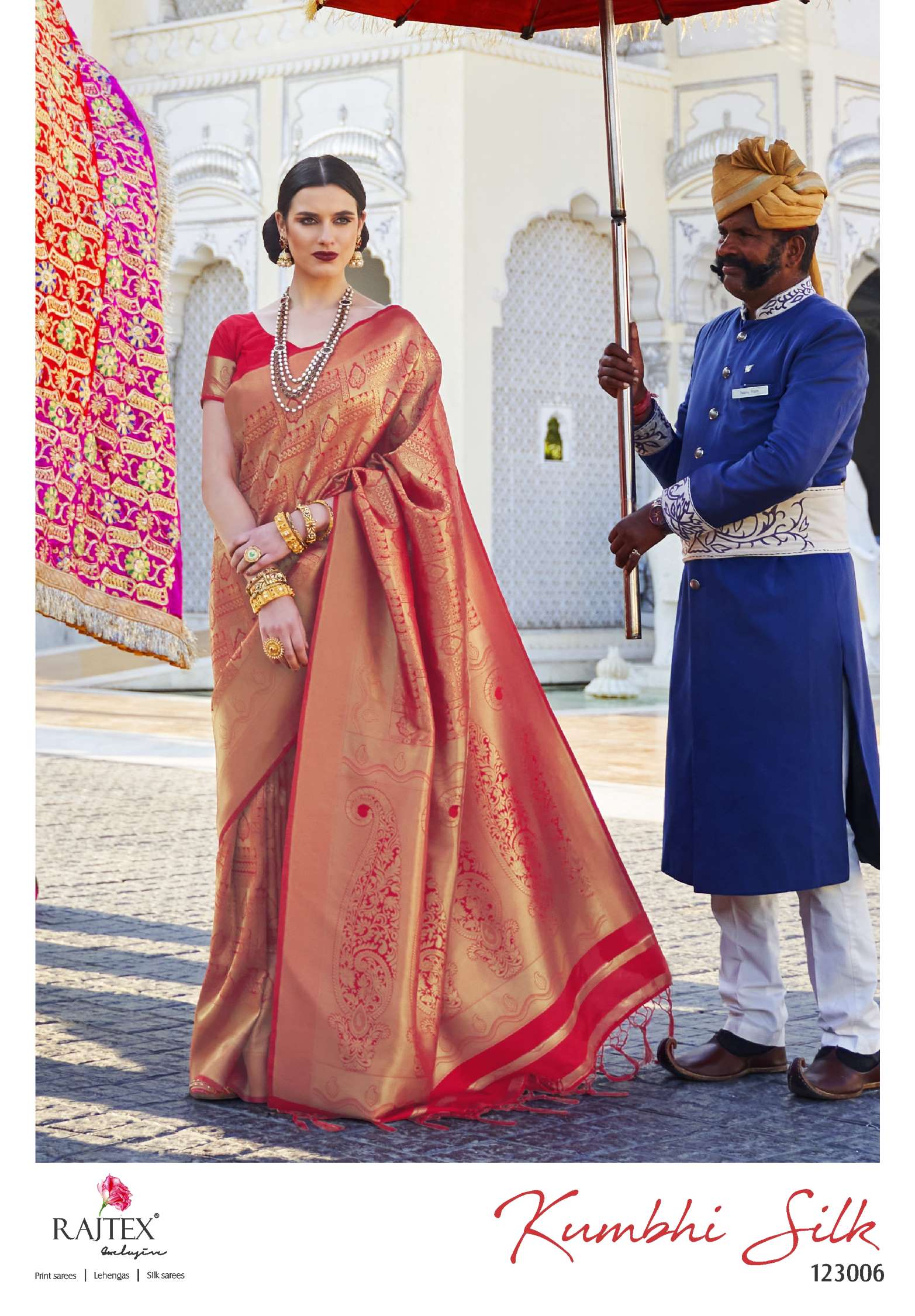 Rajtex Kumbhi Zari Weaving Handloom Silk Saree