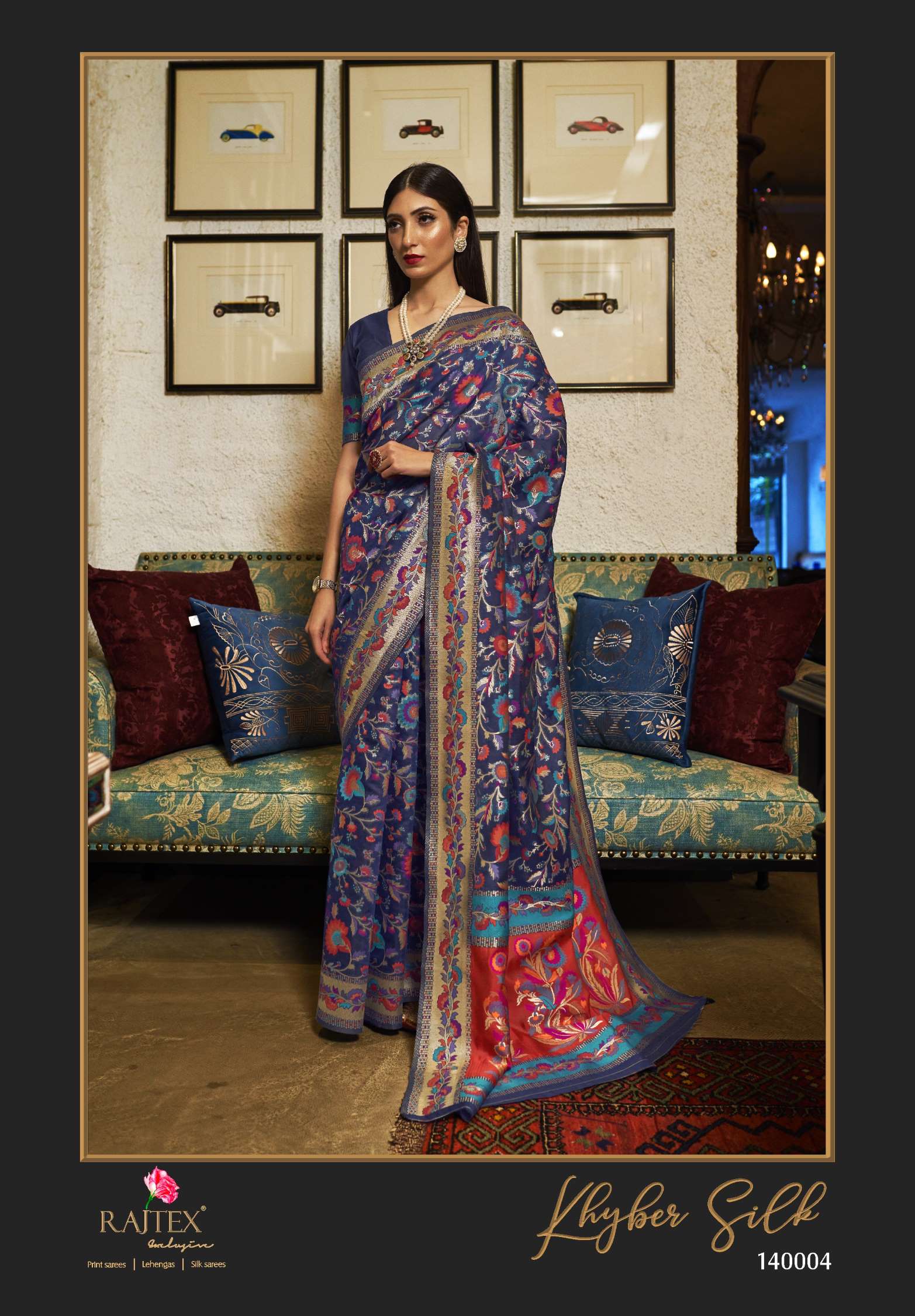 Rajtex Khyber Weaving Kashmiri Handloom Silk Saree