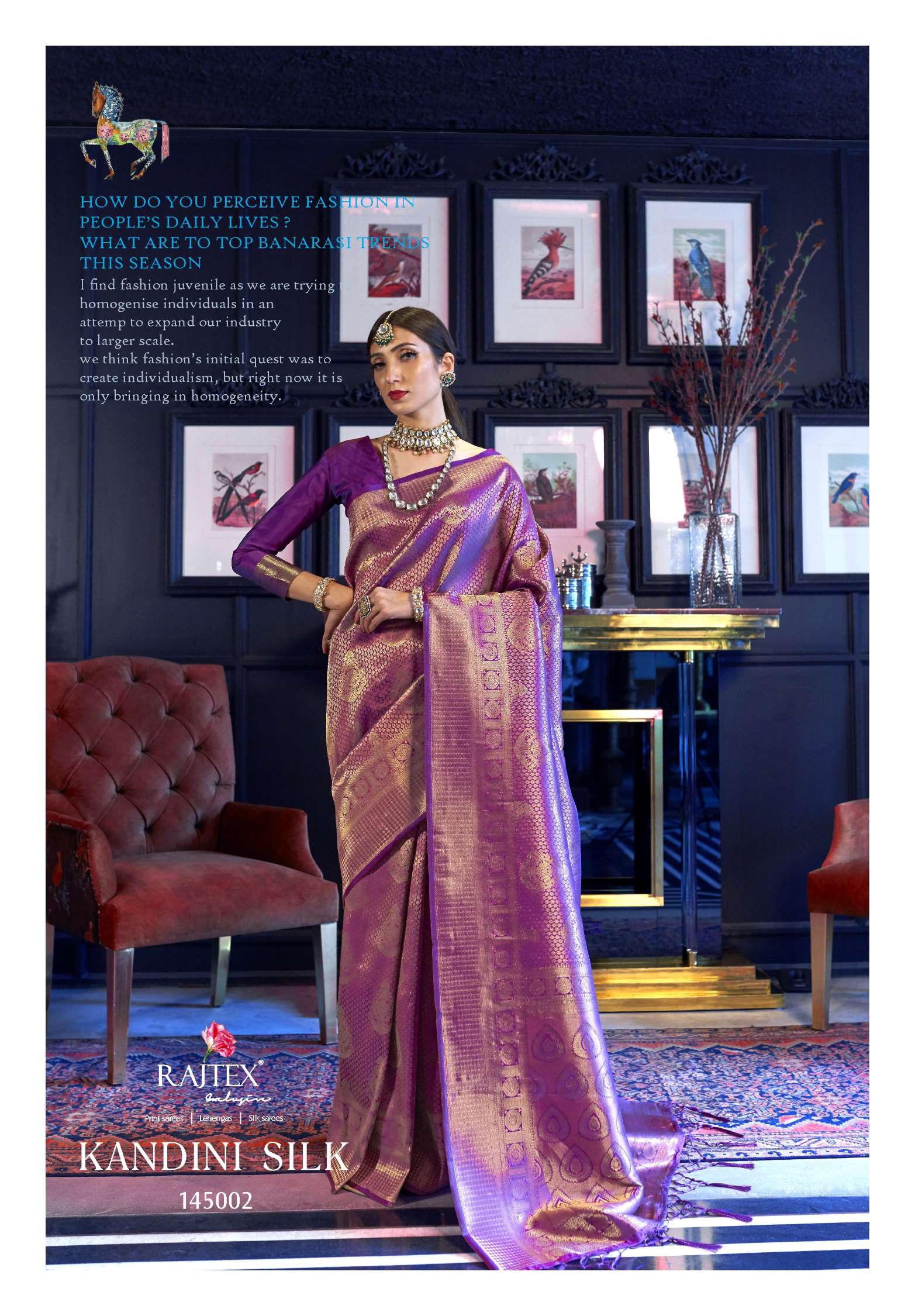 Rajtex Kandini Handloom Weaving Silk Saree