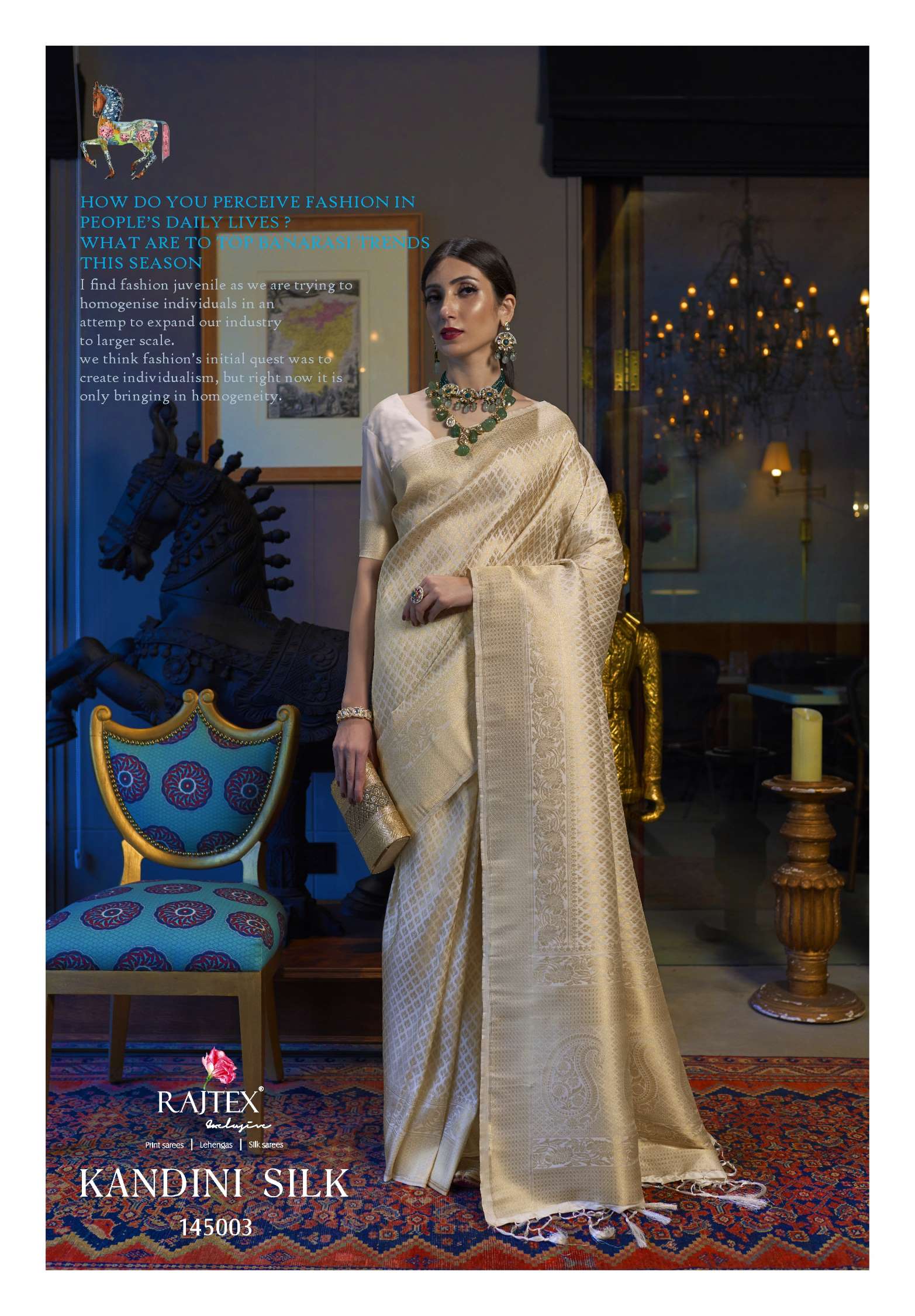 Rajtex Kandini Handloom Weaving Silk Saree