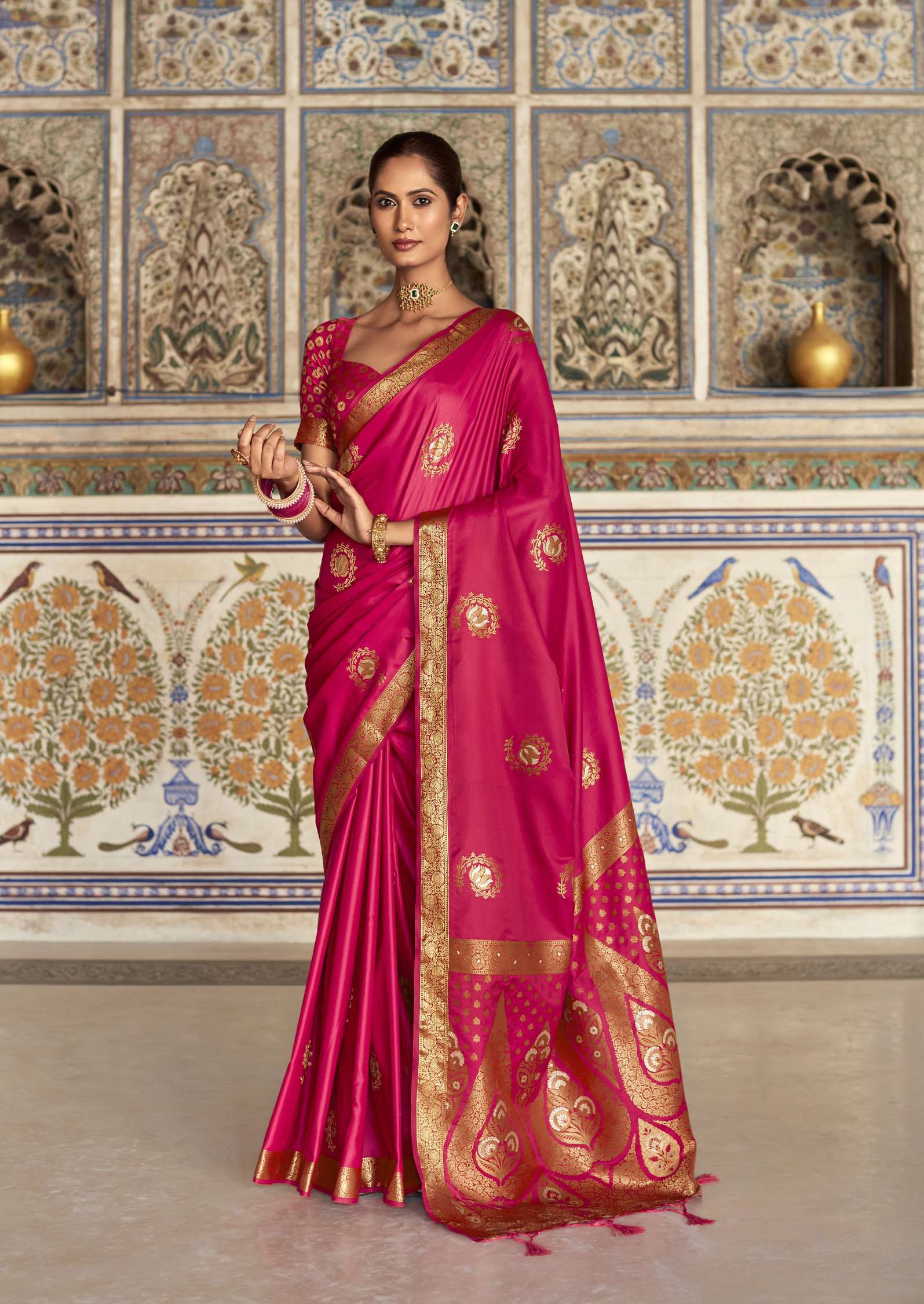 Rajpath Heritage Latest Designer Pure Satin Silk Saree