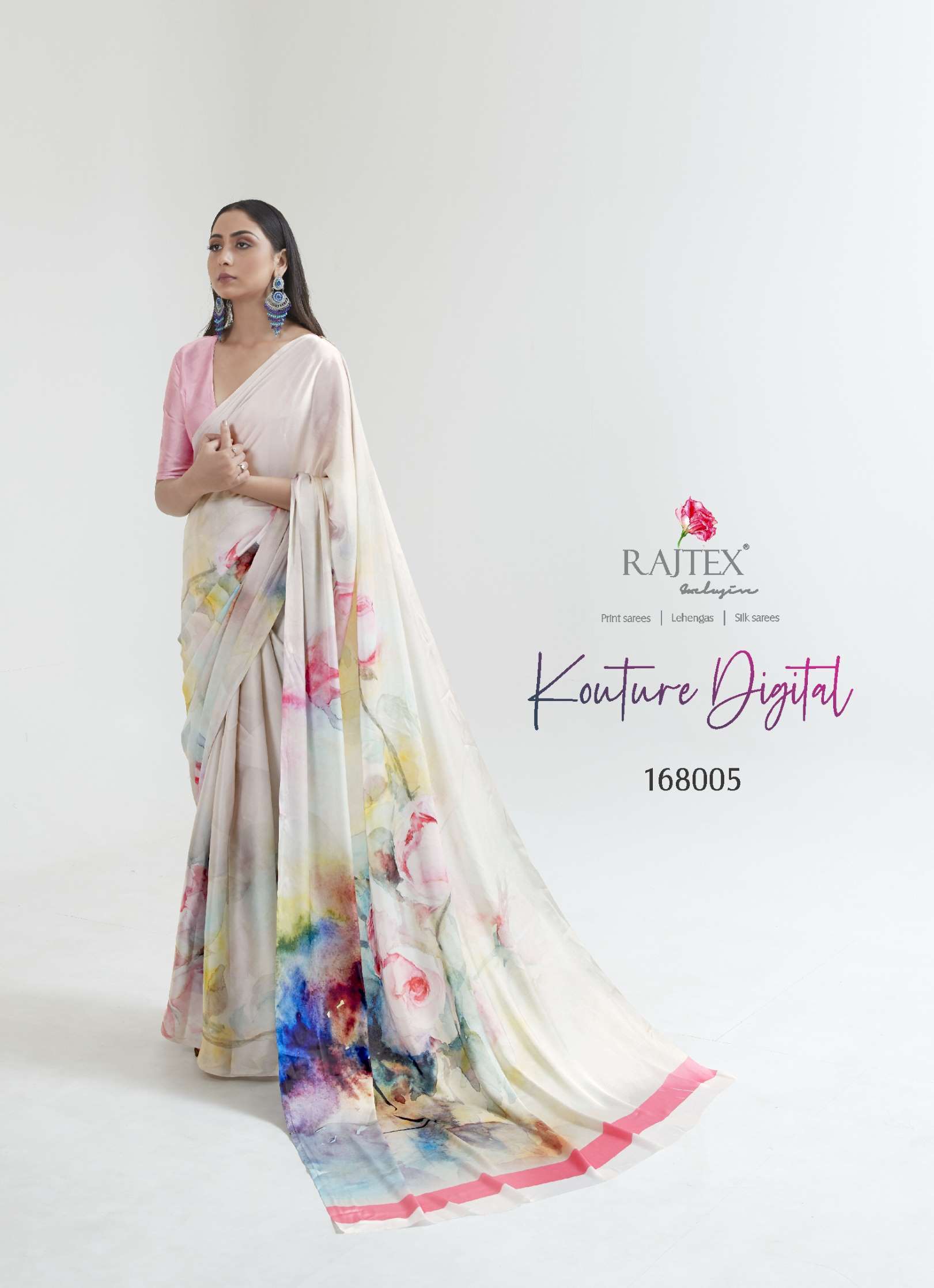 Rajtex Kouture Digital Printed Edition Silk Saree