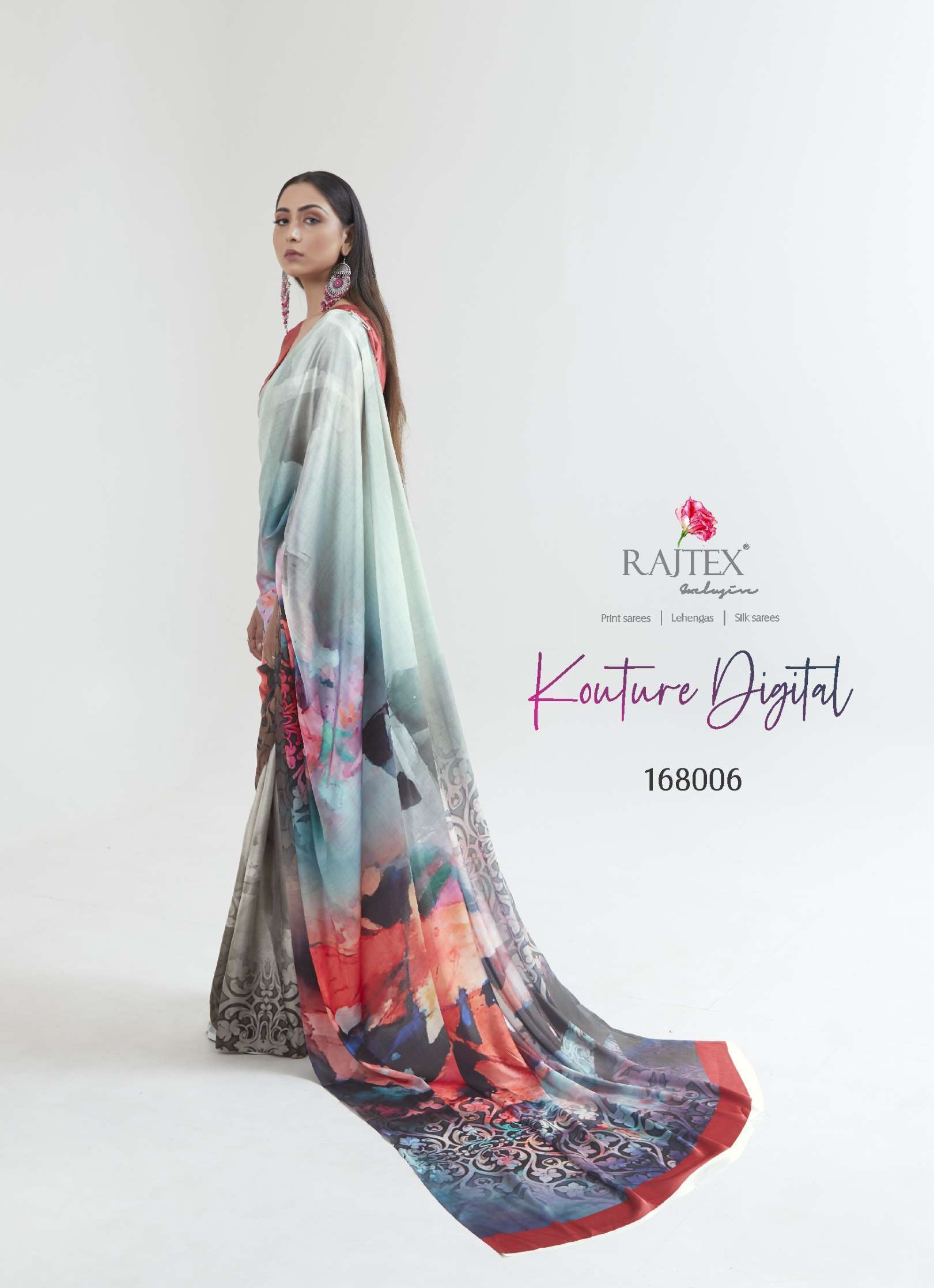 Rajtex Kouture Digital Printed Edition Silk Saree