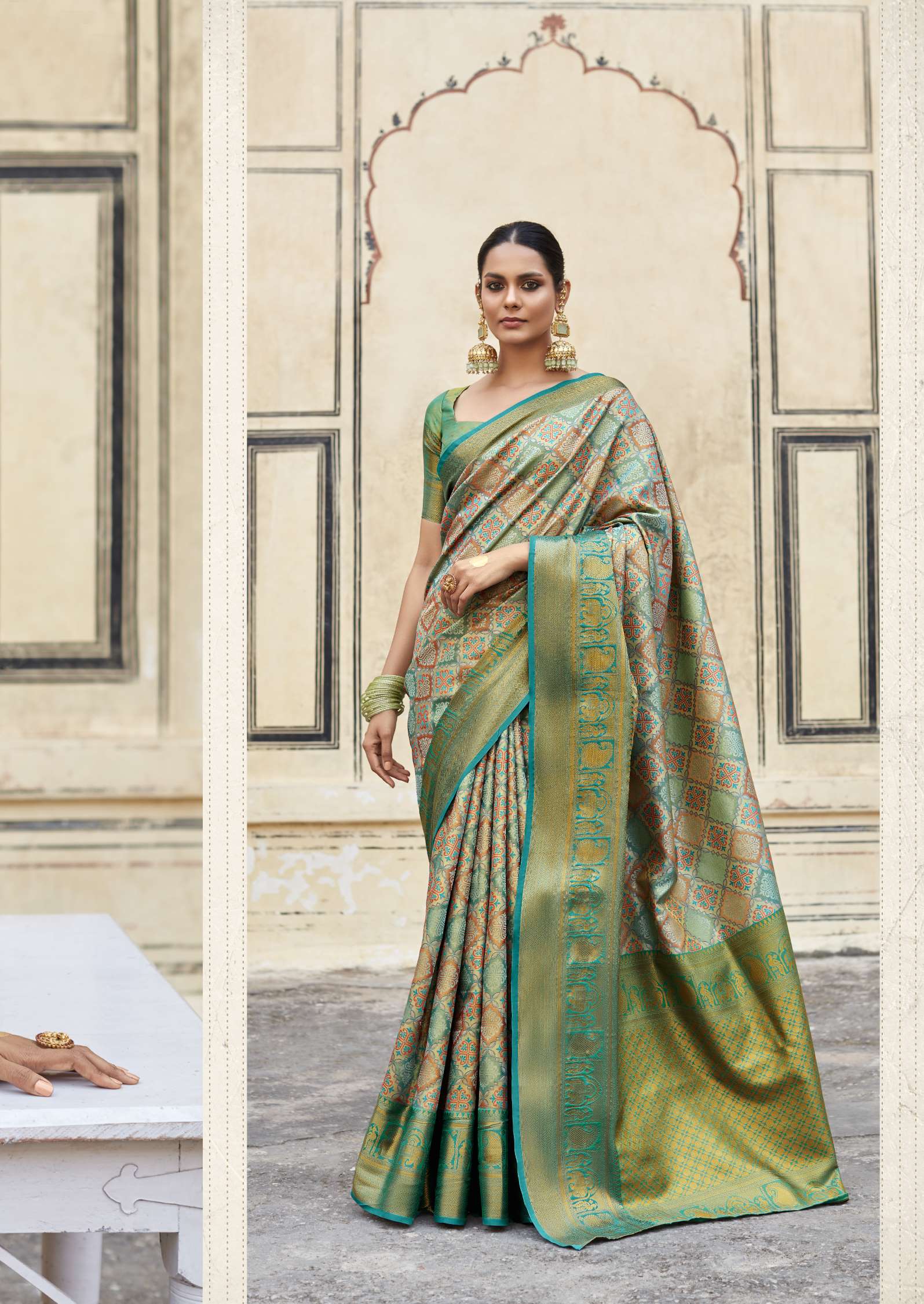 Rajpath Varnam Wedding Wear Zari Weaving Fancy Silk Saree