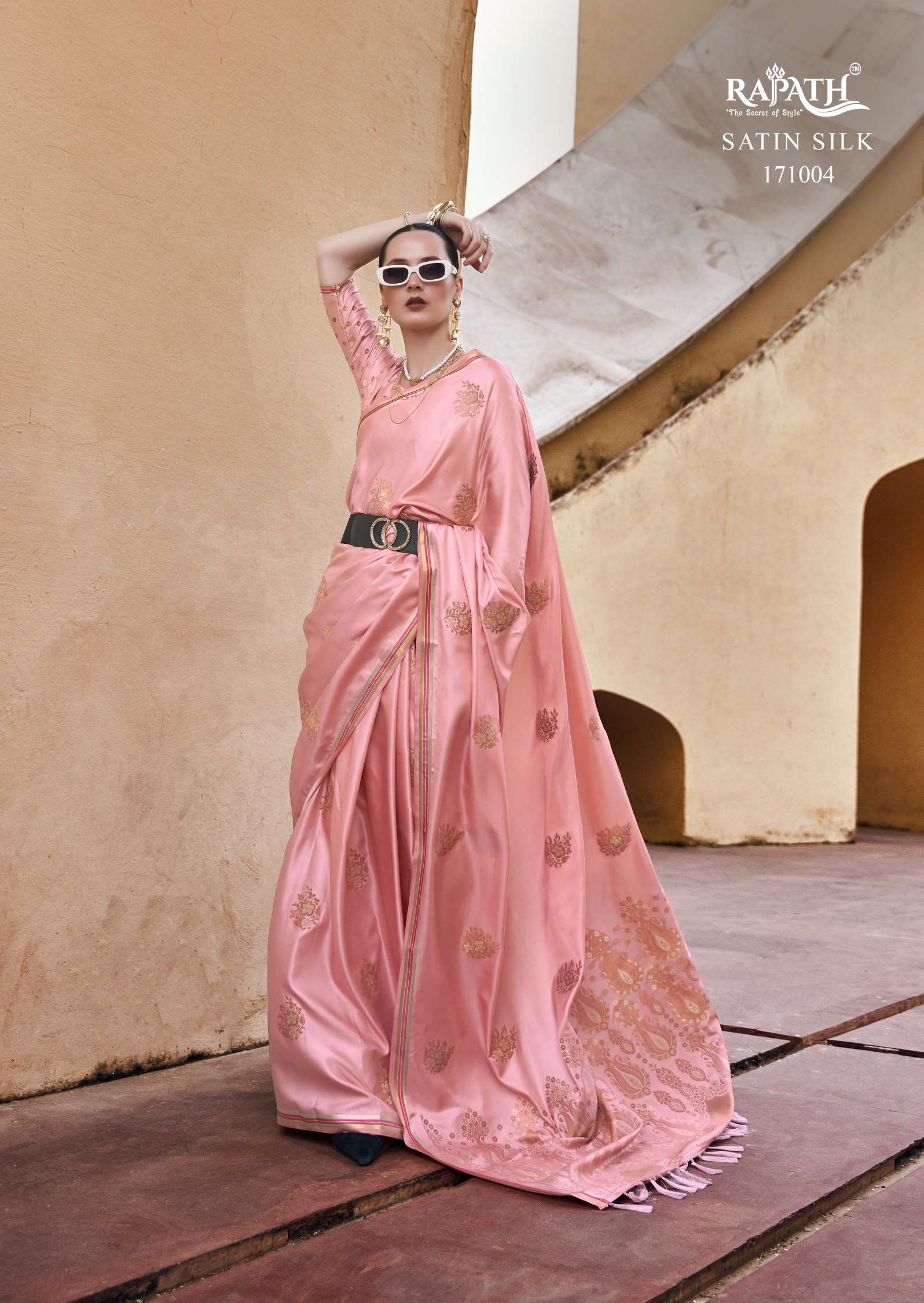 Rajpath Tathastu Fancy Pure Satin Silk Saree