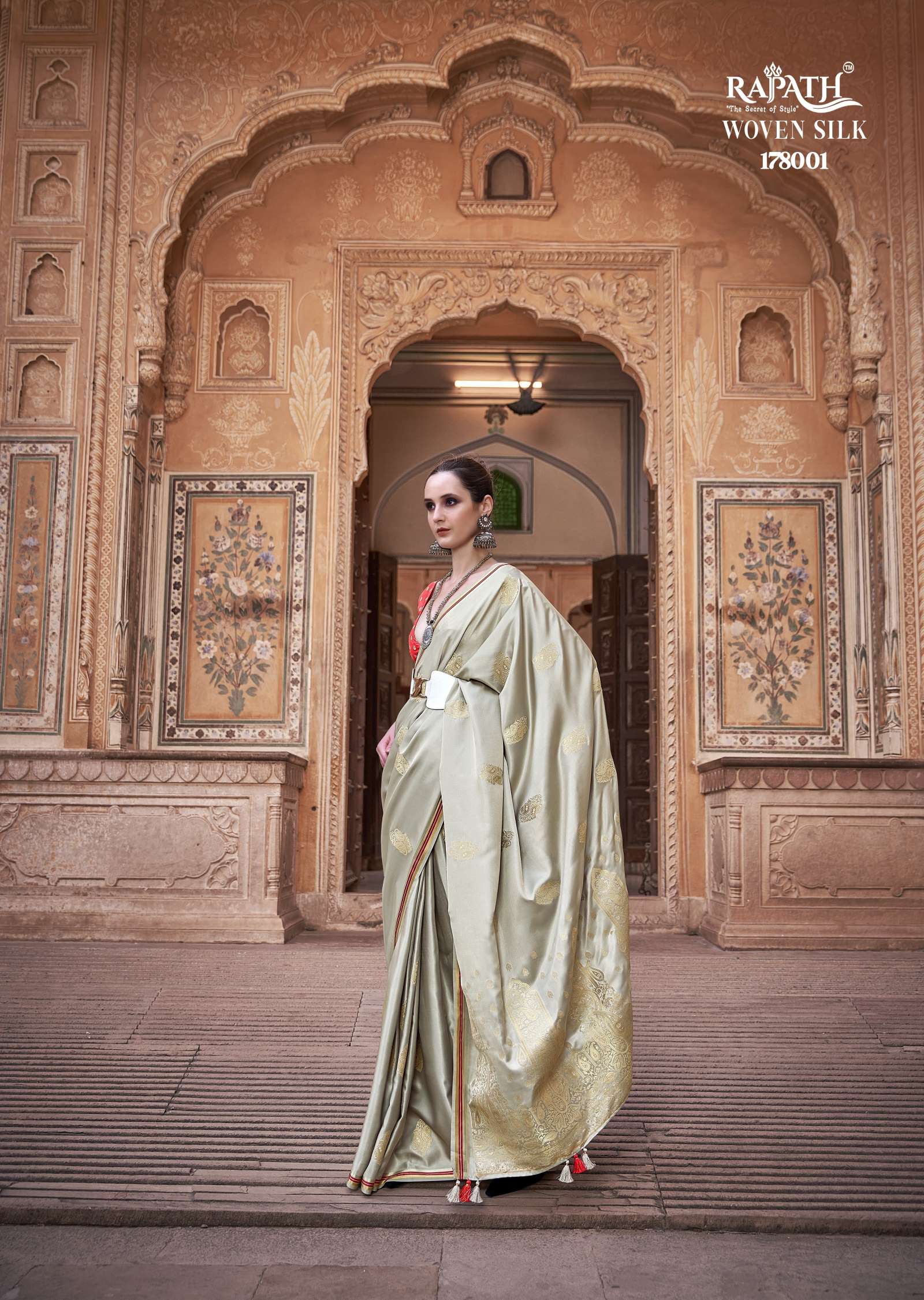 Rajpath Neha Designer Pure Satin Silk Saree