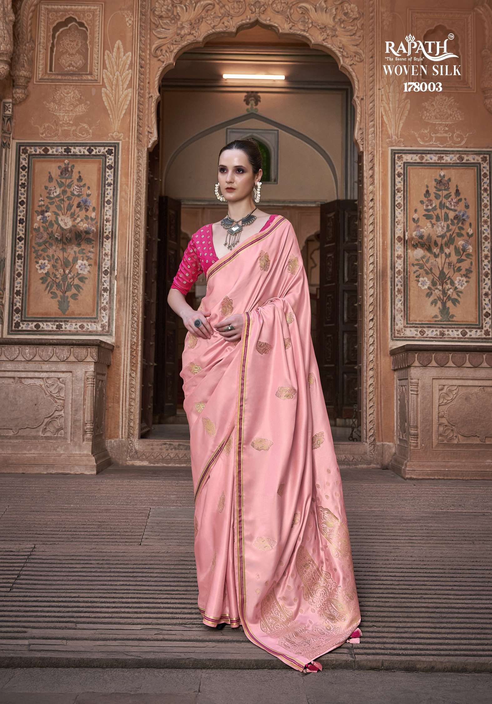 Rajpath Neha Designer Pure Satin Silk Saree