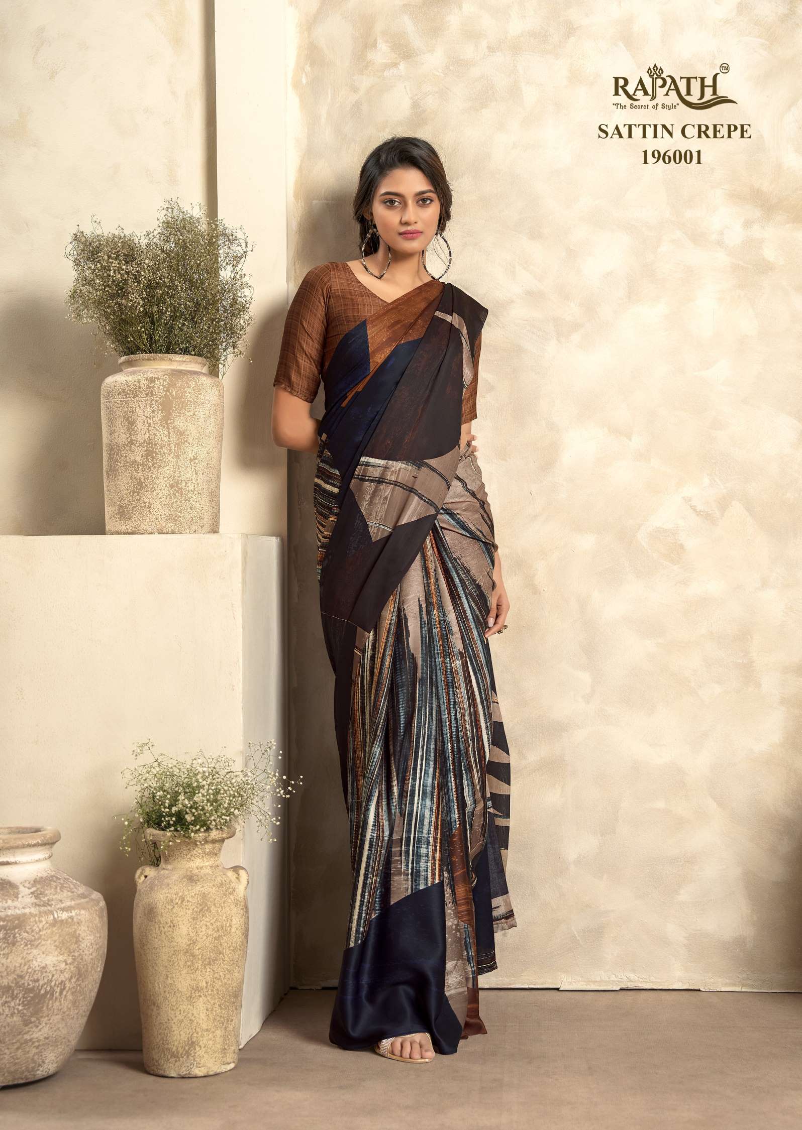 Rajpath Winter Look Digital Printed Crepe Silk Saree