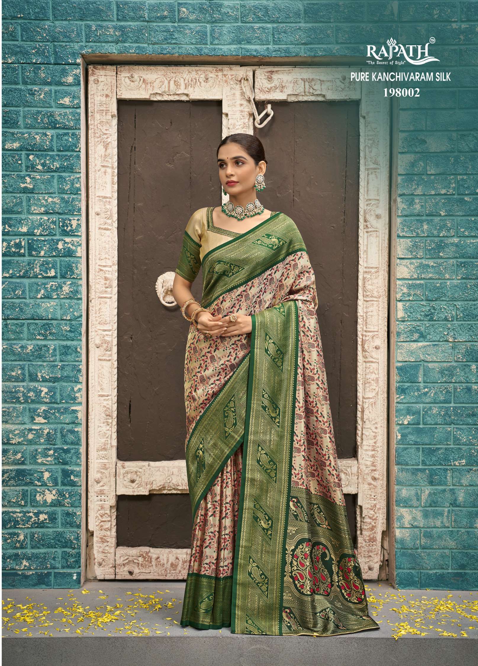 Sumshy Chandrama Jacquard Kanjivaram Silk Saree