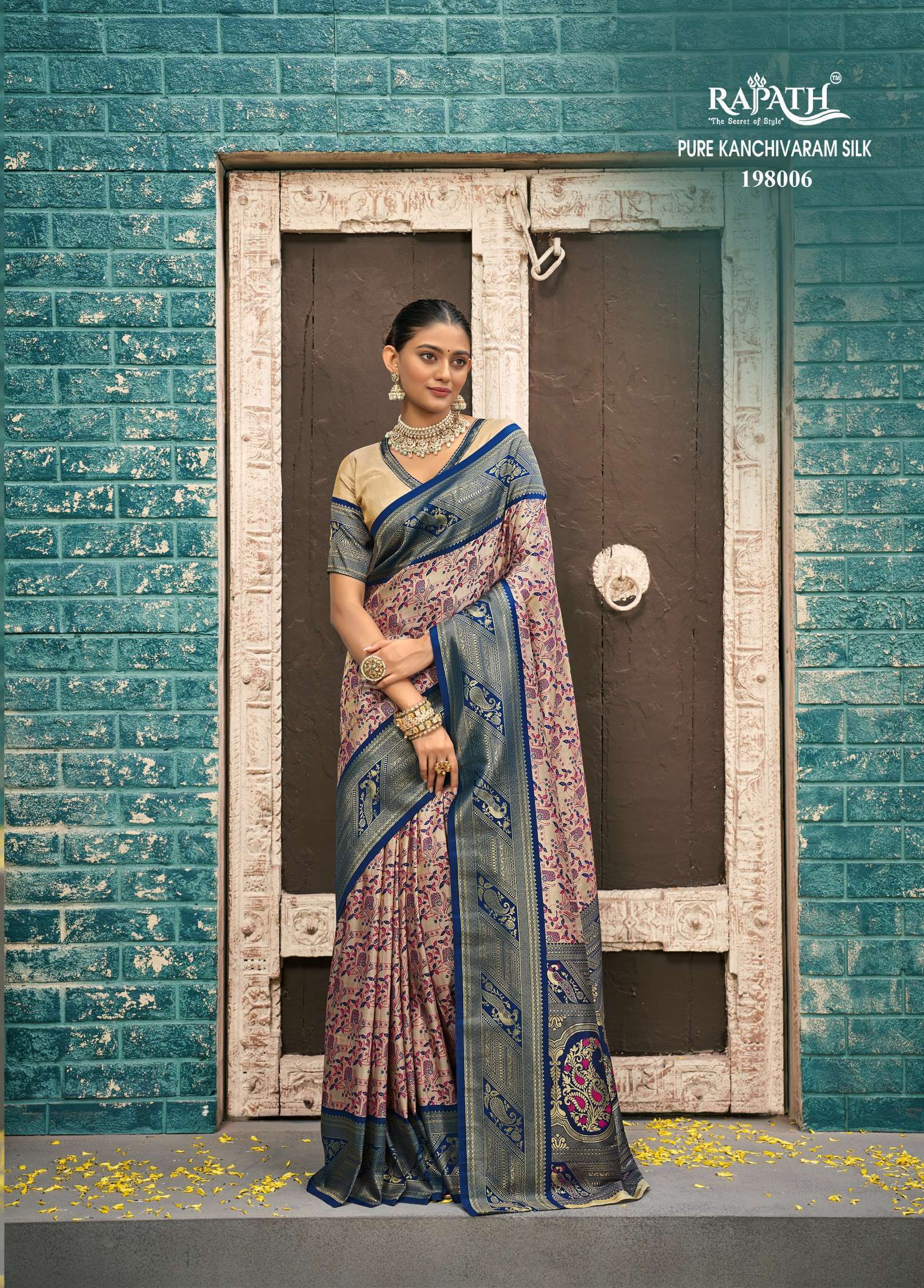 Sumshy Chandrama Jacquard Kanjivaram Silk Saree