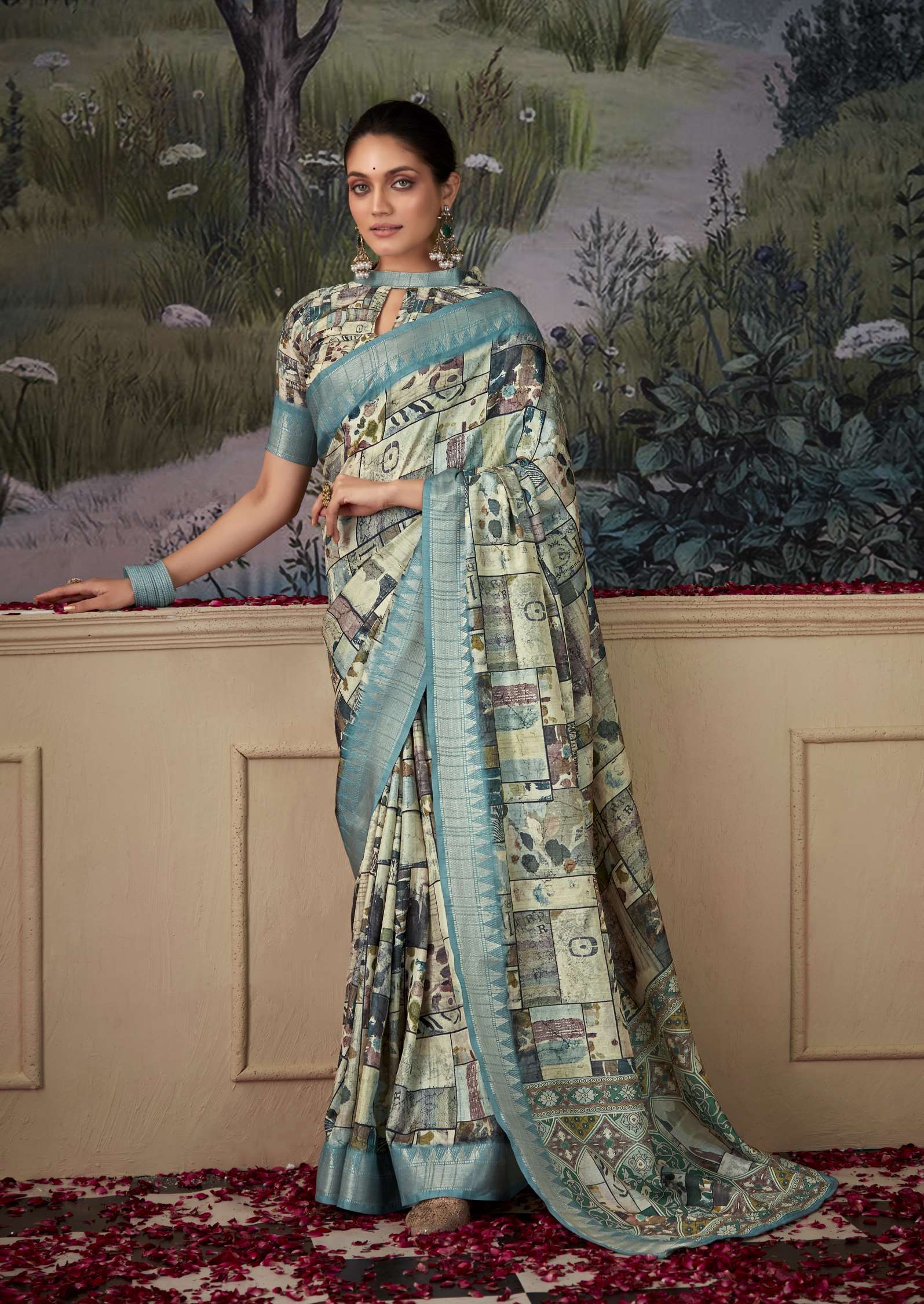Rajpath Shimoni Latest Printed Handloom Silk Saree
