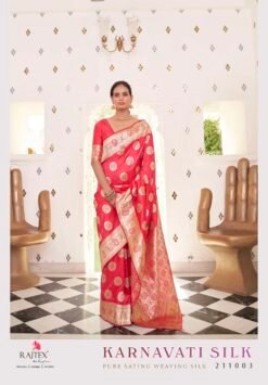 Rajtex Karnavati Pure Satin Weaving Silk Saree