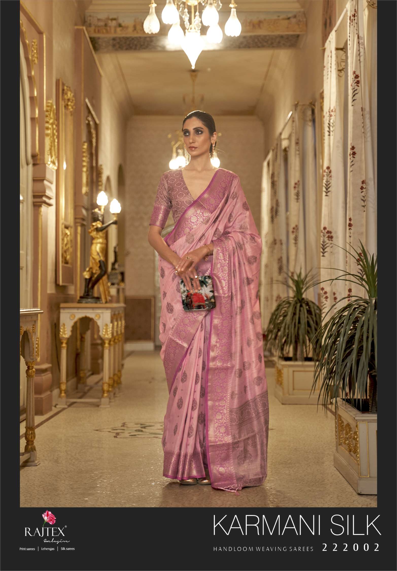 Rajtex Karmani Designer Handloom Weaving Silk Sarees