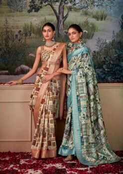 Rajpath Shimoni Latest Printed Handloom Silk Saree