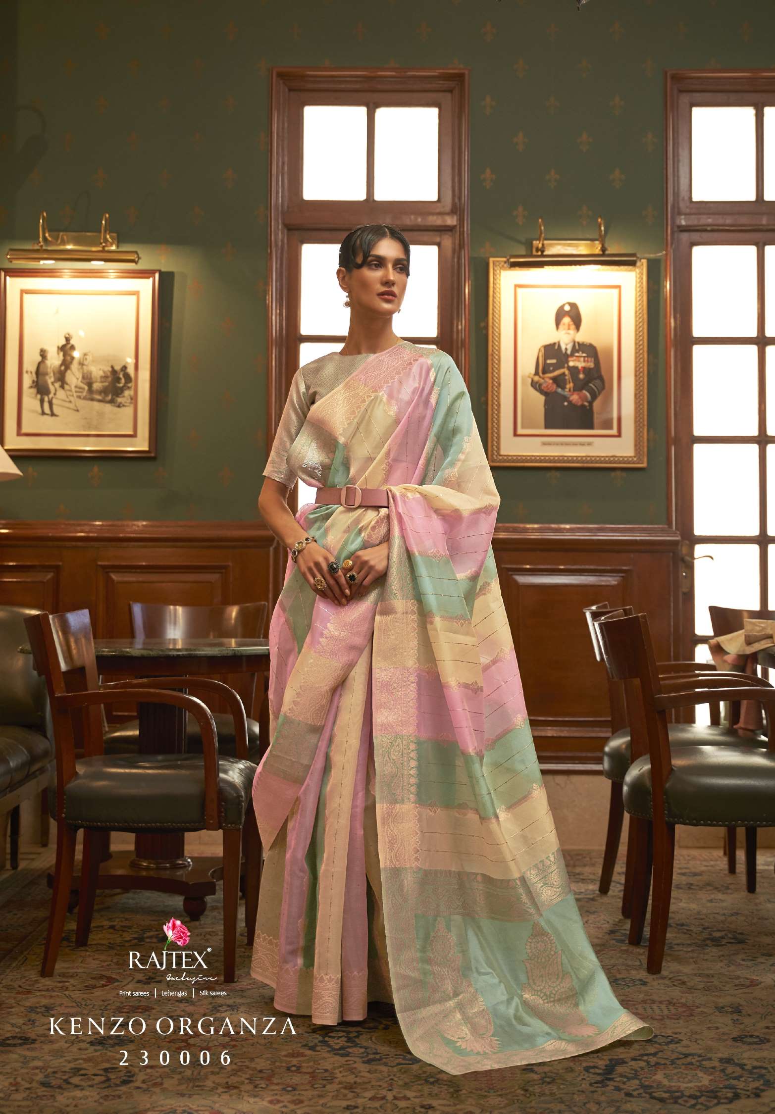 Rajtex Kenzo Organza Sequence Value Added Silk Sarees
