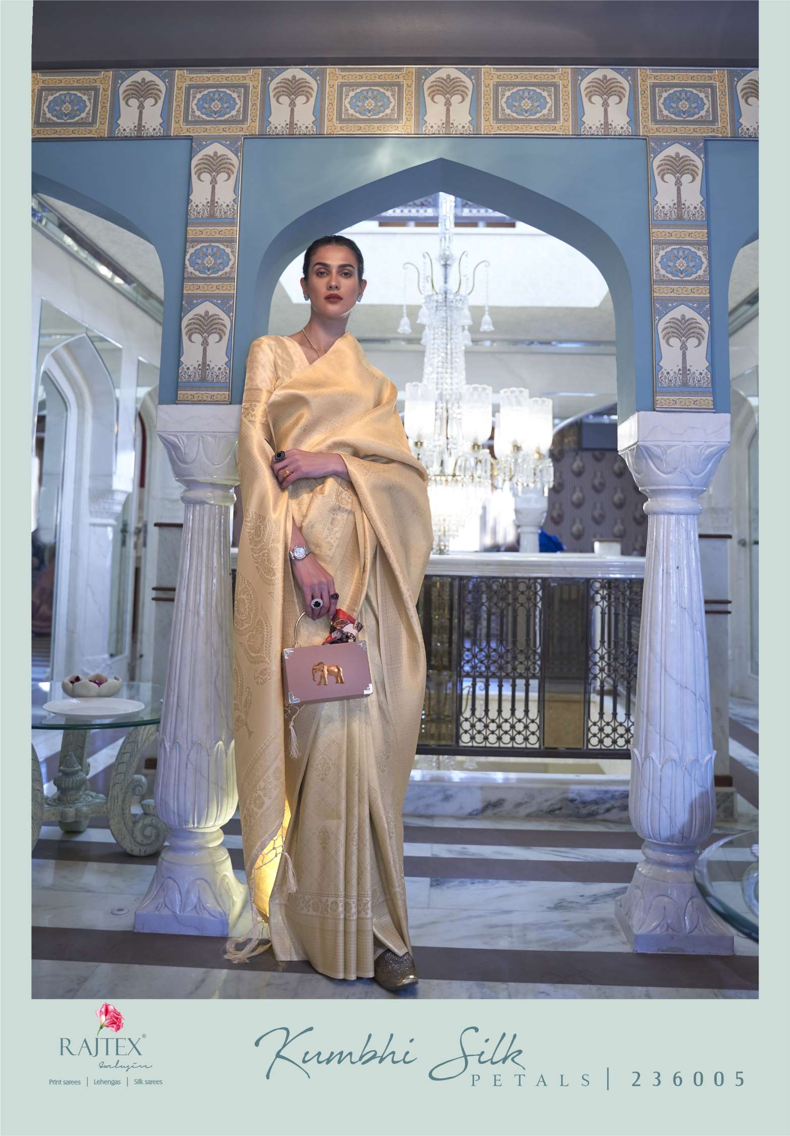 Rajtex Kumbhi Handloom Zari Weaving Silk Sarees