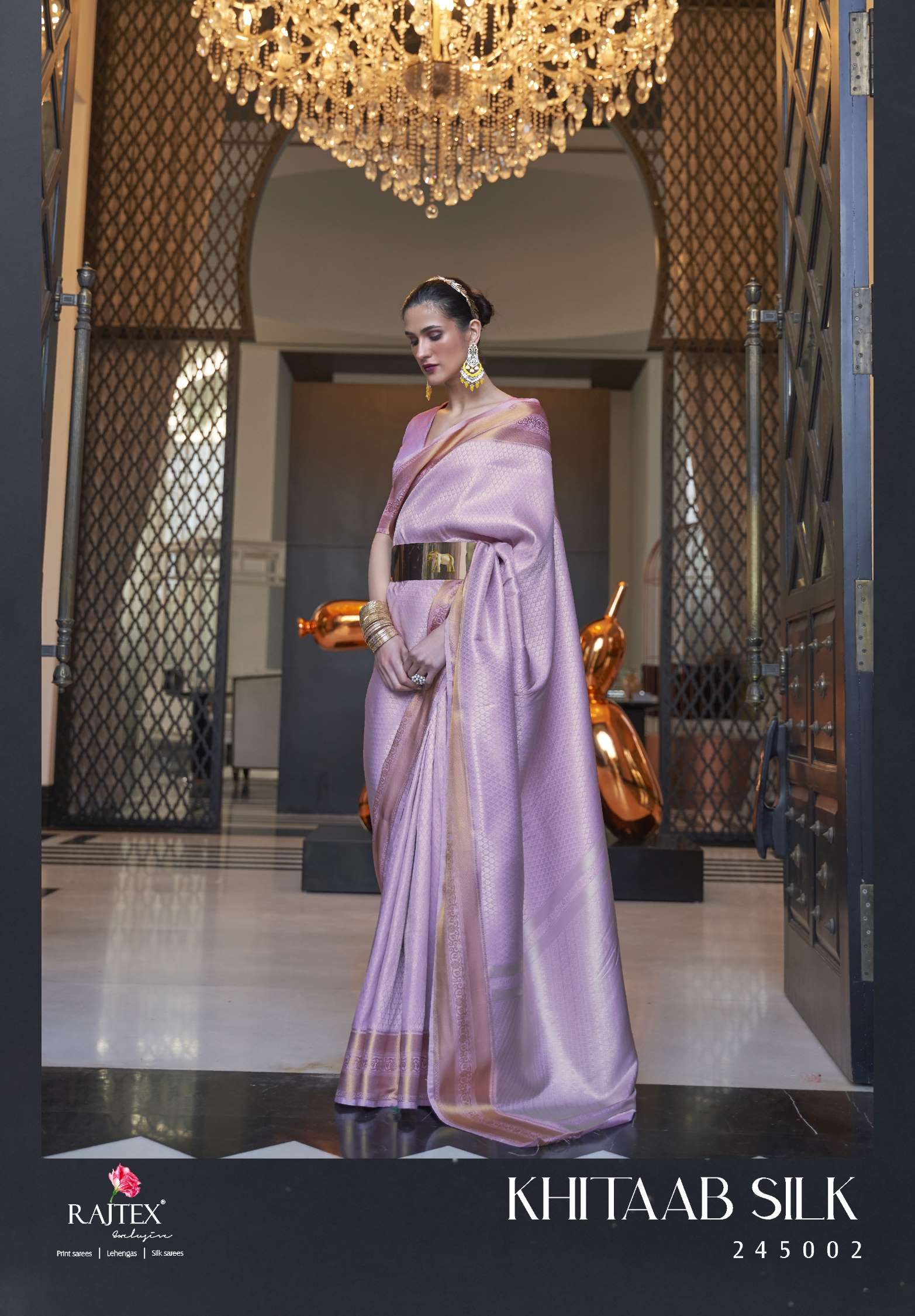 Sumshy Khitaab Handloom Zari Weaving Silk Sarees