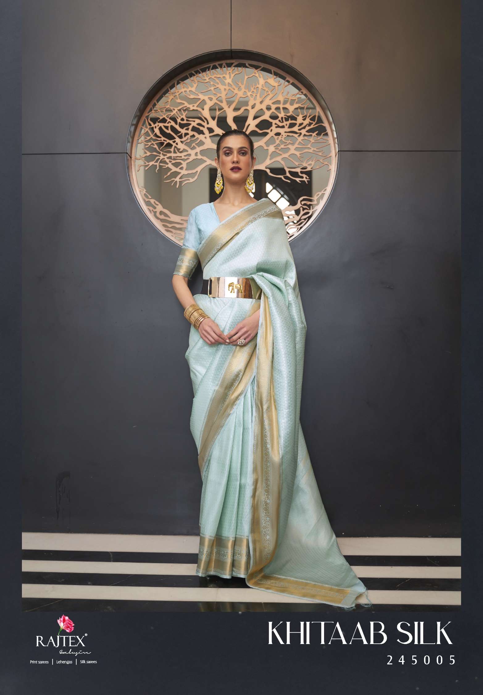 Sumshy Khitaab Handloom Zari Weaving Silk Sarees