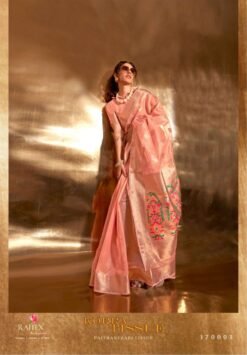 Rajtex Korra Silk Wedding Wear Zari Tissue Silk Saree