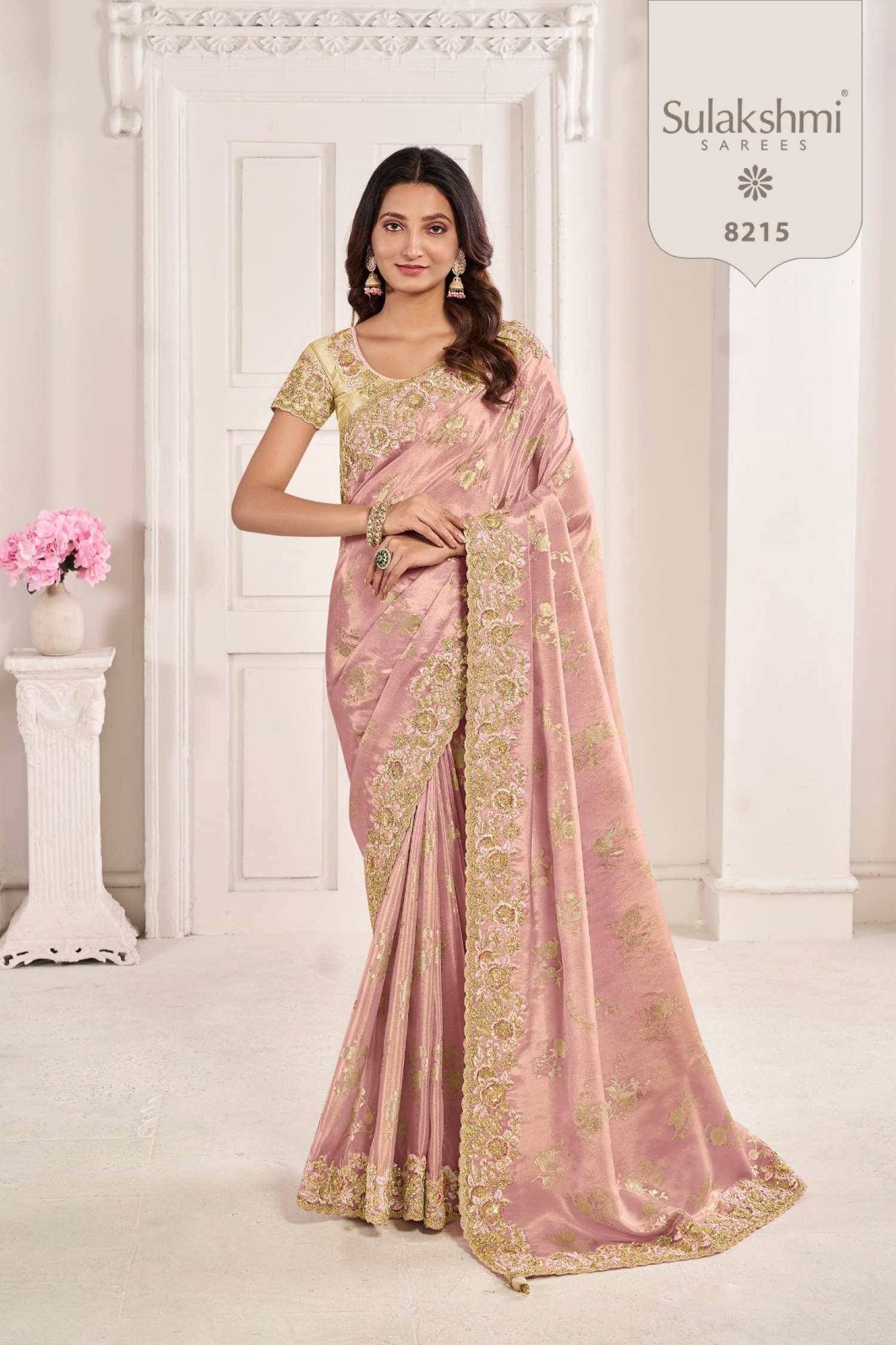 Sulakshmi Noor Wedding Wear Zari Embroidery Fancy Sarees