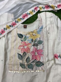 Sumshy Ladies Embroidery Modal Silk Readymade Dress