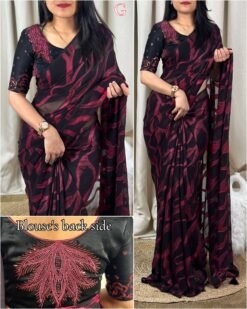 Sumshy Zohra Zari Weaving Bamber Brasso Saree