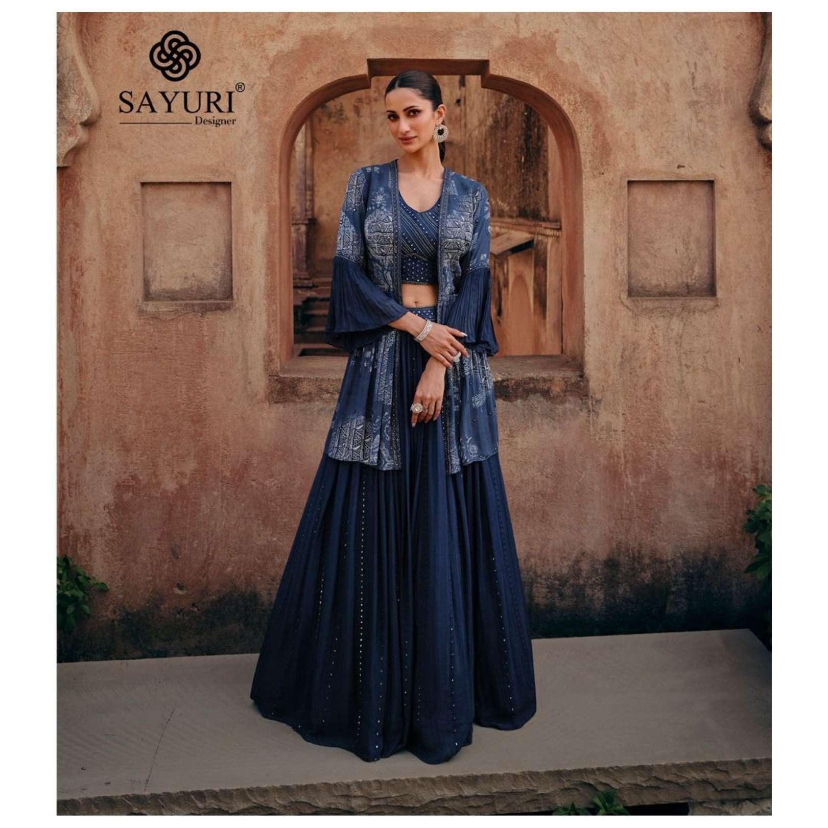 Sayuri Shehzadi Embroidery Real Chinon Silk Lehenga Choli
