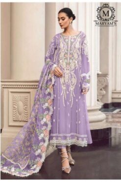 Sumshy Maryams Embroidery Heavy Georgette Dress Material