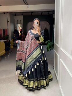 Sumshy Trendy Dyeing Gaji Silk Lehenga Choli