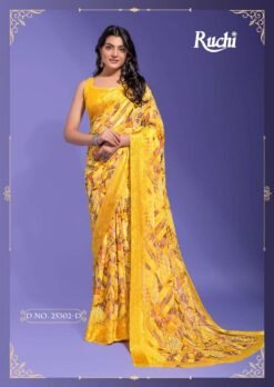 Ruchi Cheery Daily Wear Digital Printed Satin Saree