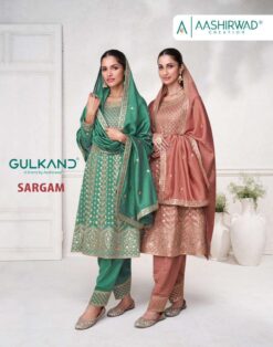 Aashirwad Sargam Premium Silk Ladies Readymade Dress
