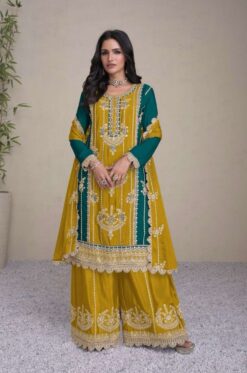 Gulkayra Sabina Embroidery Real Chinon Readymade Dress