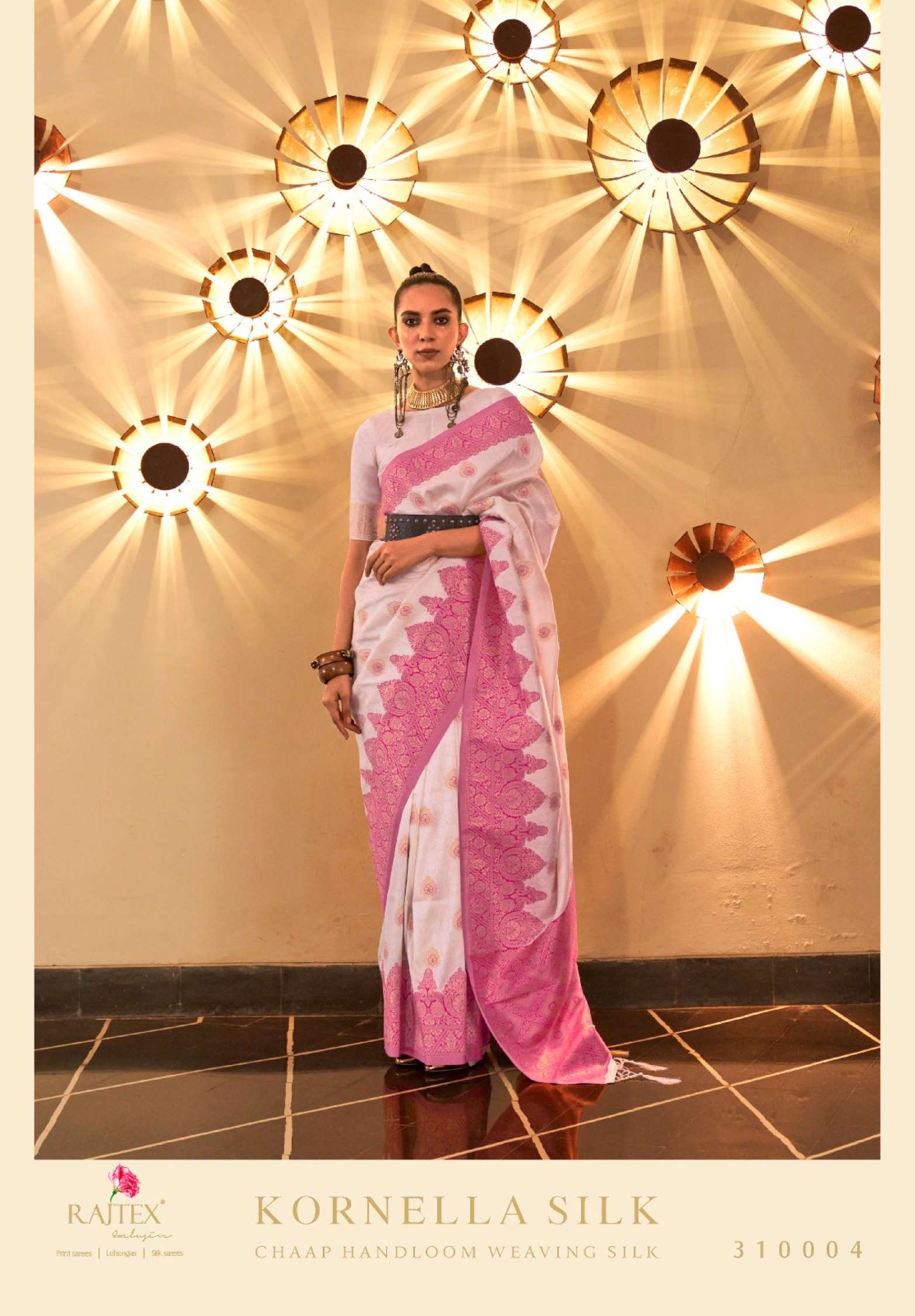 Rajtex Kornella Chaap Handloom Weaving Silk Saree