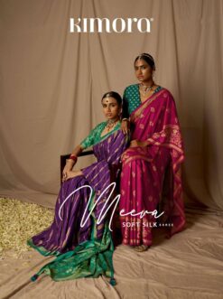 Kimora Meera Soft Brasso Silk Wedding Wear Saree