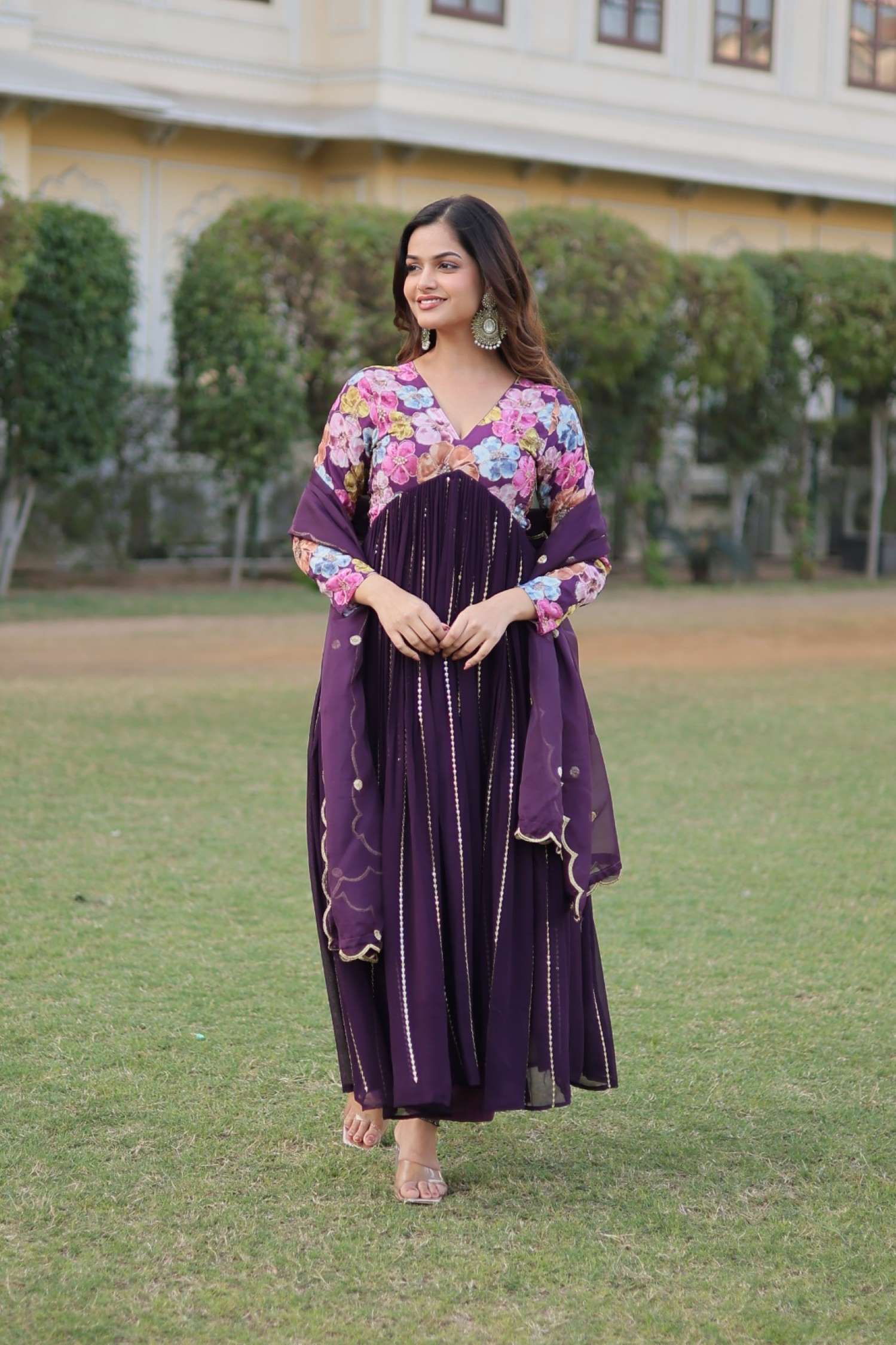 Sumshy Alia Cut Viscose Position Print Readymade Dress