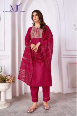 Moksh Rangoli Vertical Silk Ladies Readymade Dress