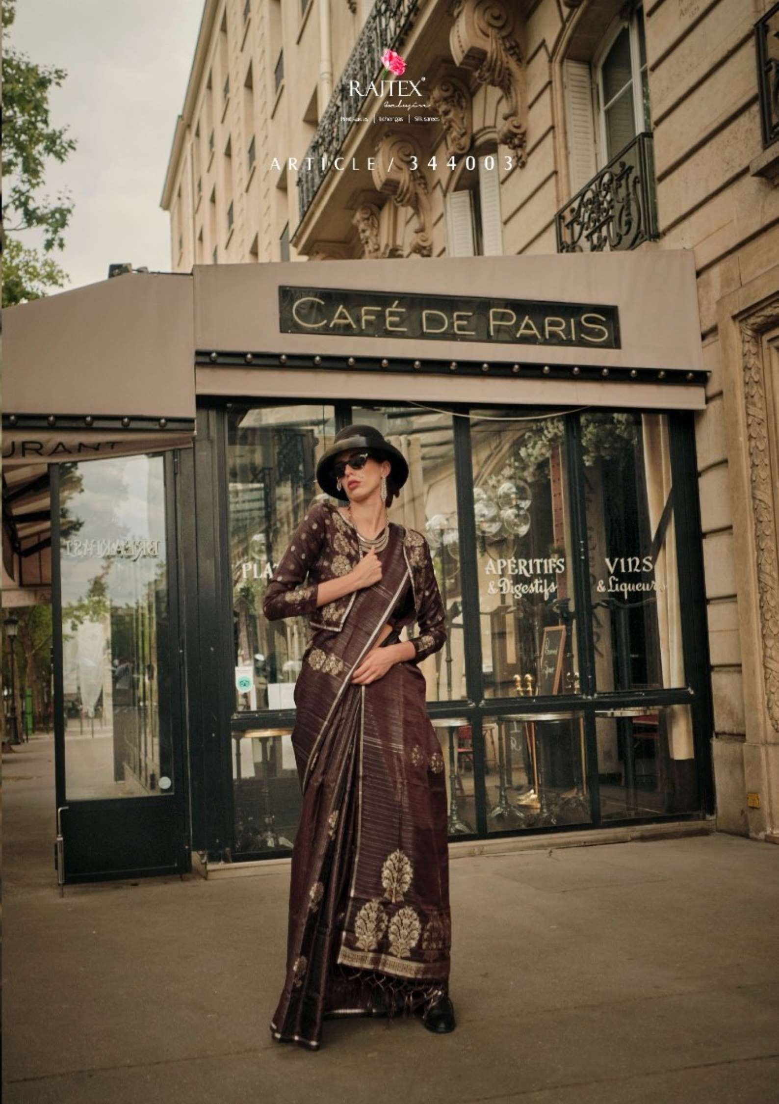 Rajtex Kronicle Satin Zari Weaving Handloom Silk Saree