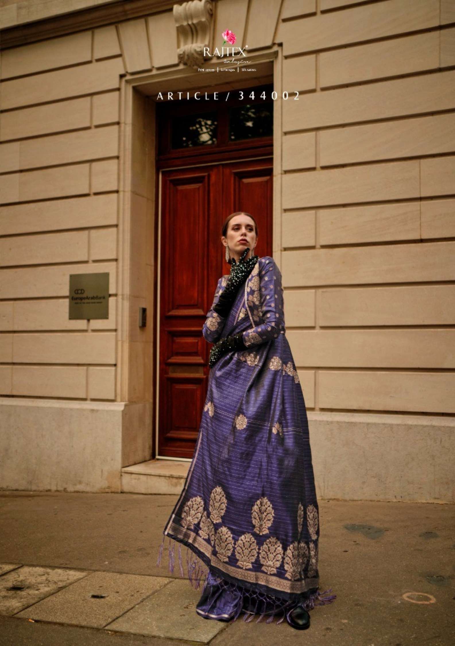 Rajtex Kronicle Satin Zari Weaving Handloom Silk Saree