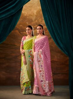 Kimora Sindhuri Sakhi Munga Silk Wedding Wear Saree