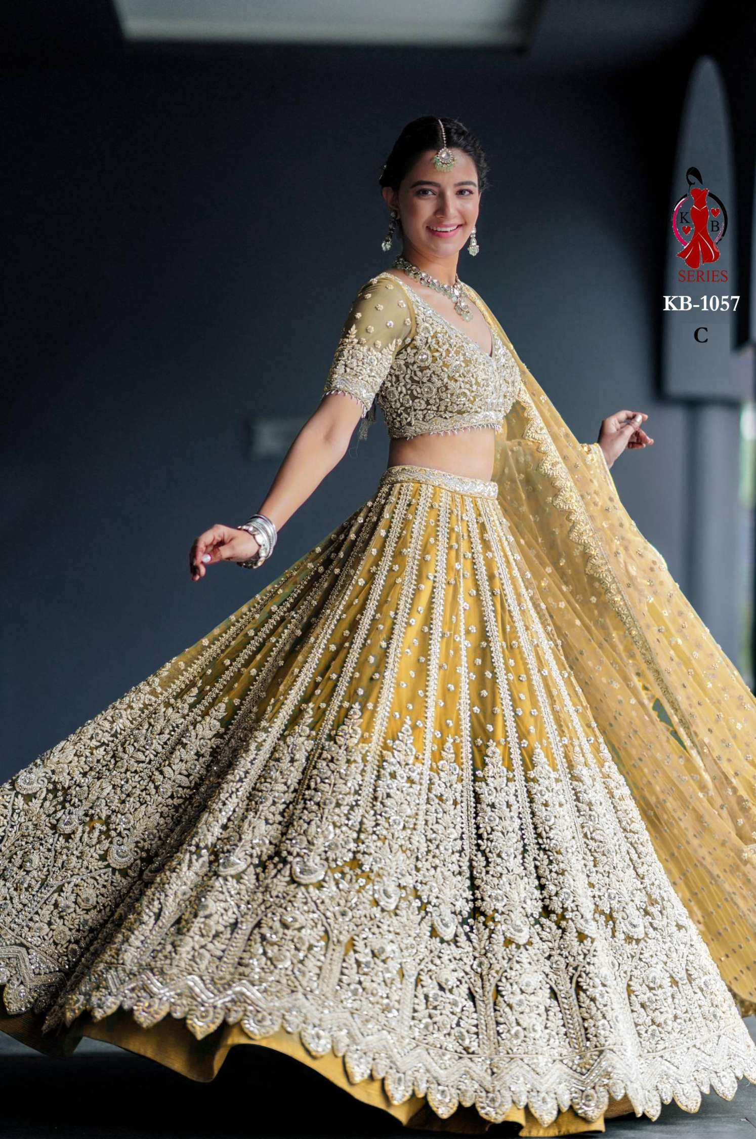Sumshy Wedding Wear Heavy Butterfly Net Lehenga Choli