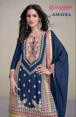 Gulkayra Amayra Designer Real Chinon Readymade Dress