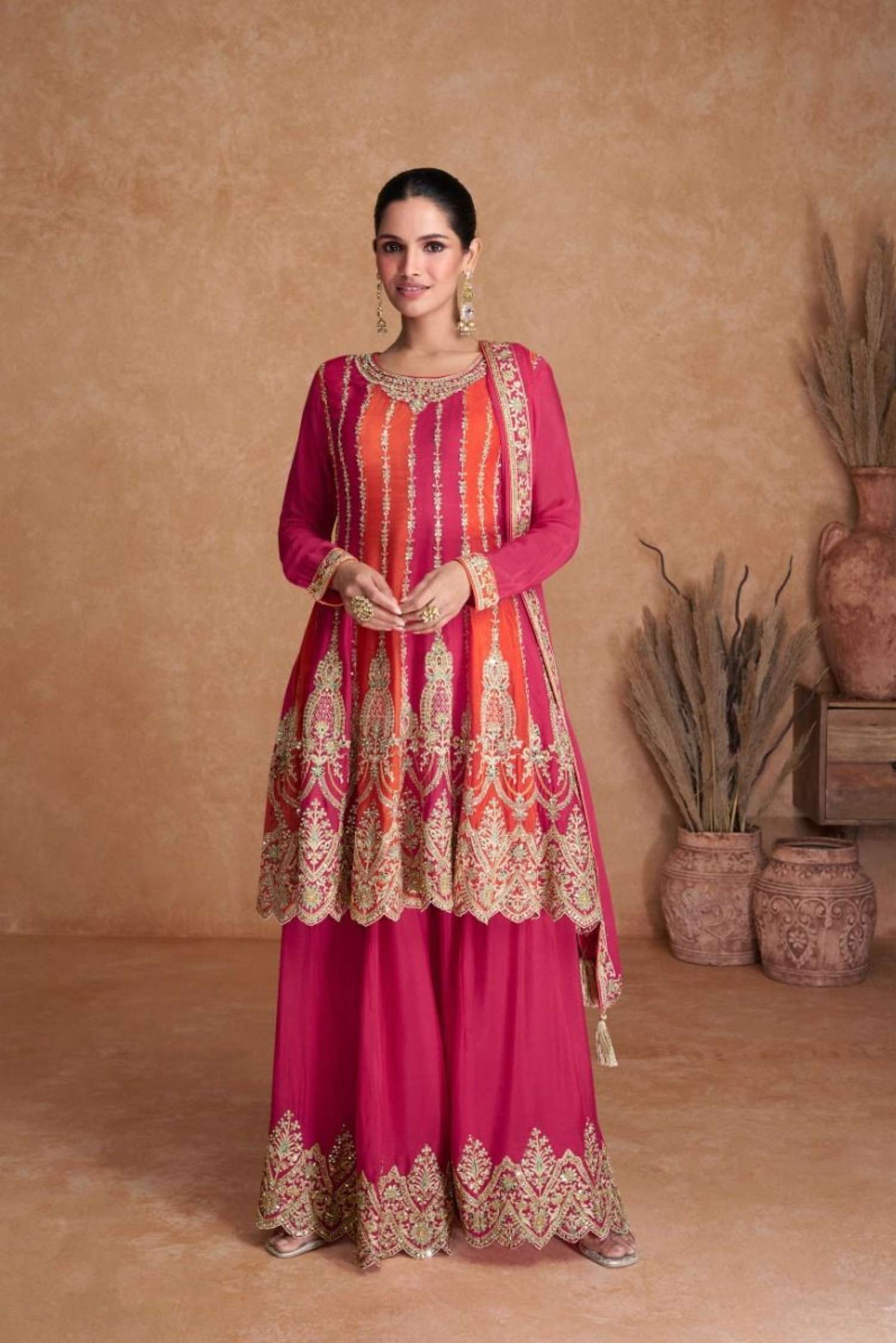 Gulkayra Ketki Embroidery Real Chinon Readymade Dress