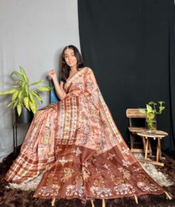 Sumshy Digital Printed Pure Kota Silk Sarees